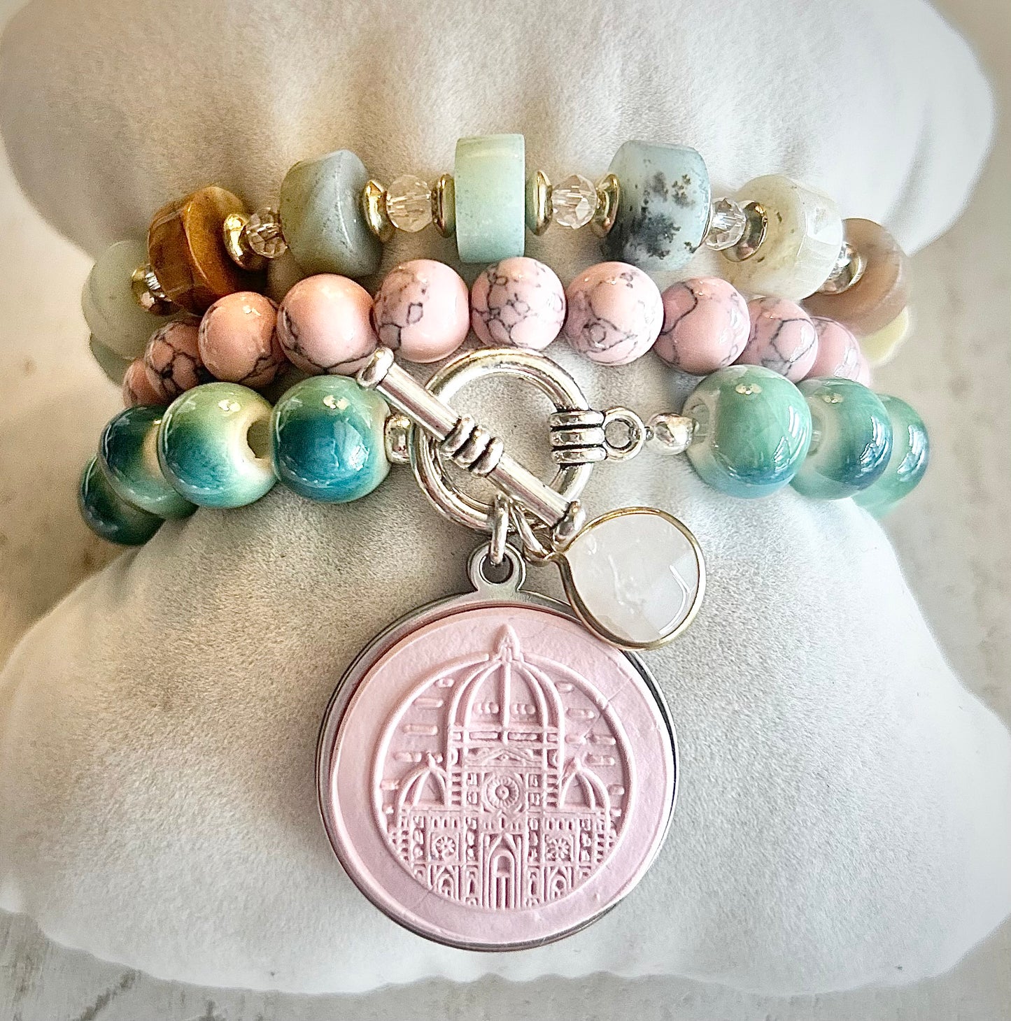 Gemma Ornata Florence Italy Duomo Santa Maria del Fiore Charm Bracelet Set