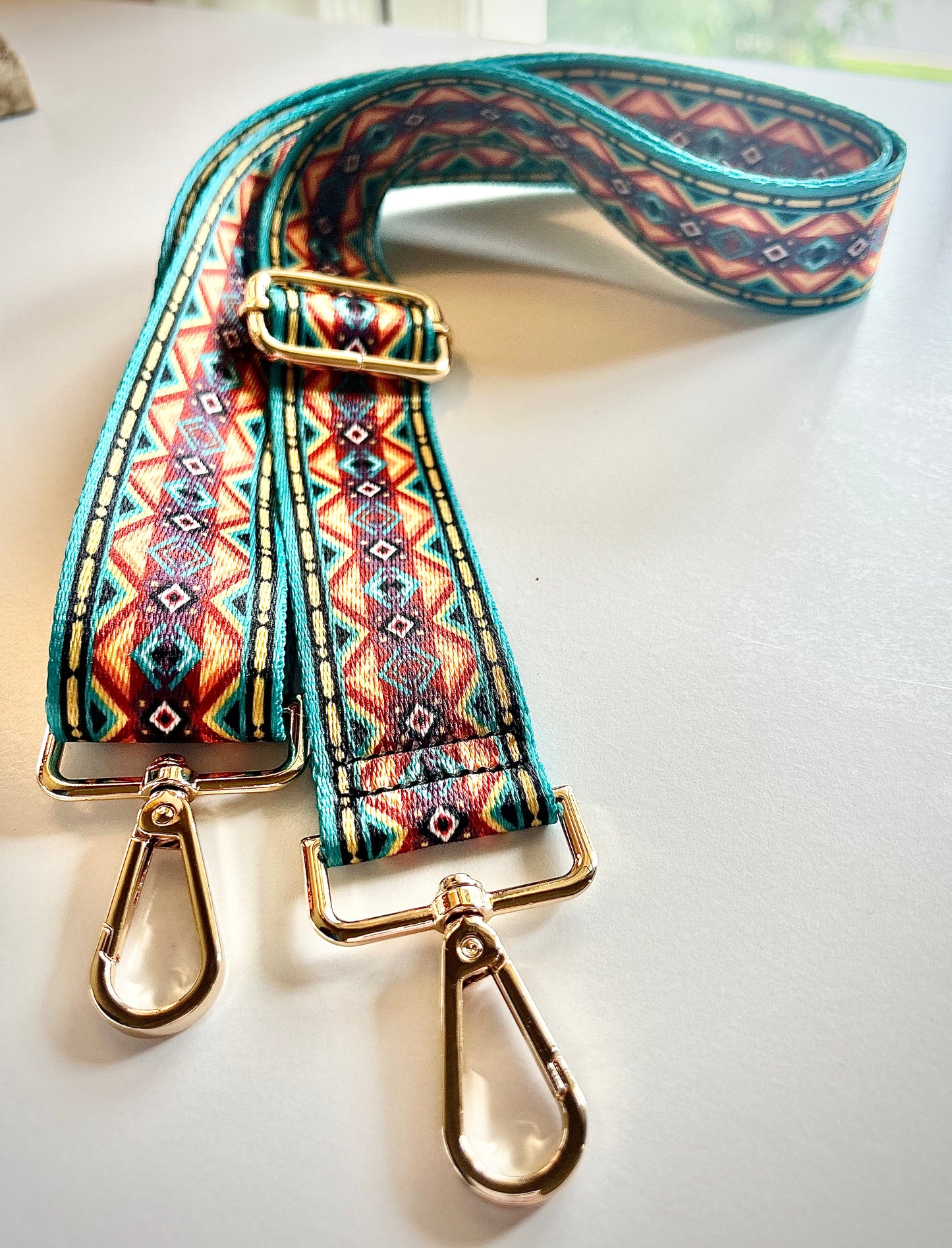 Gemma Ornata Wide Crossbody Purse Strap, Interchangeable Crossbody Strap, Guitar Strap for Purses, Custom Handbag Strap, Customize your Purse Accessory